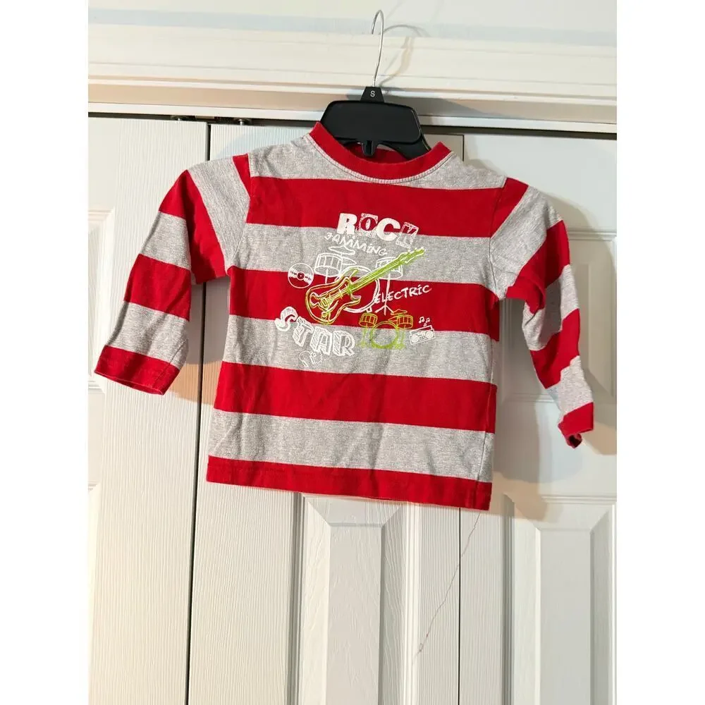 Okie‎ Dokie Boys Size 4T Rock Long Sleeve Shirt